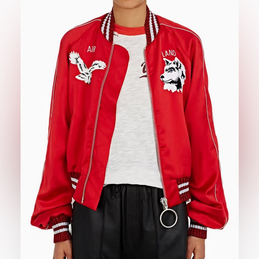 OFF WHITE Satin bomber jacket - 2016 collection w/ tags